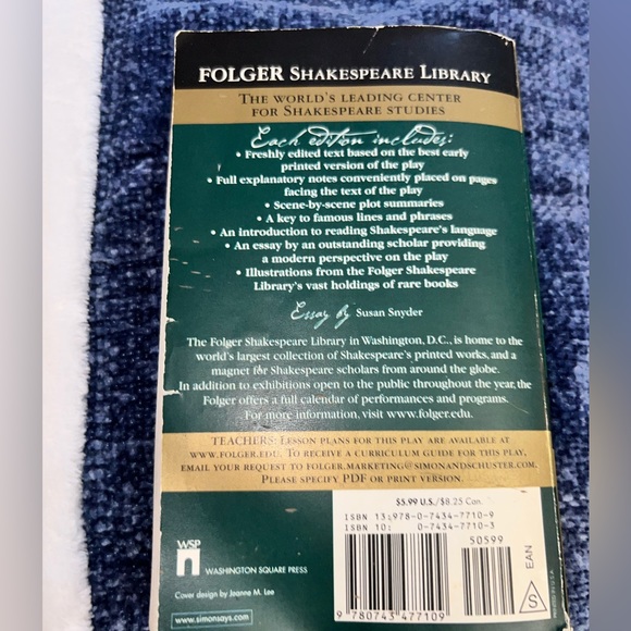 Macbeth by William Shakespeare. ISBN 0-7434-7710-3. Good condition, paperback. - Picture 2 of 4